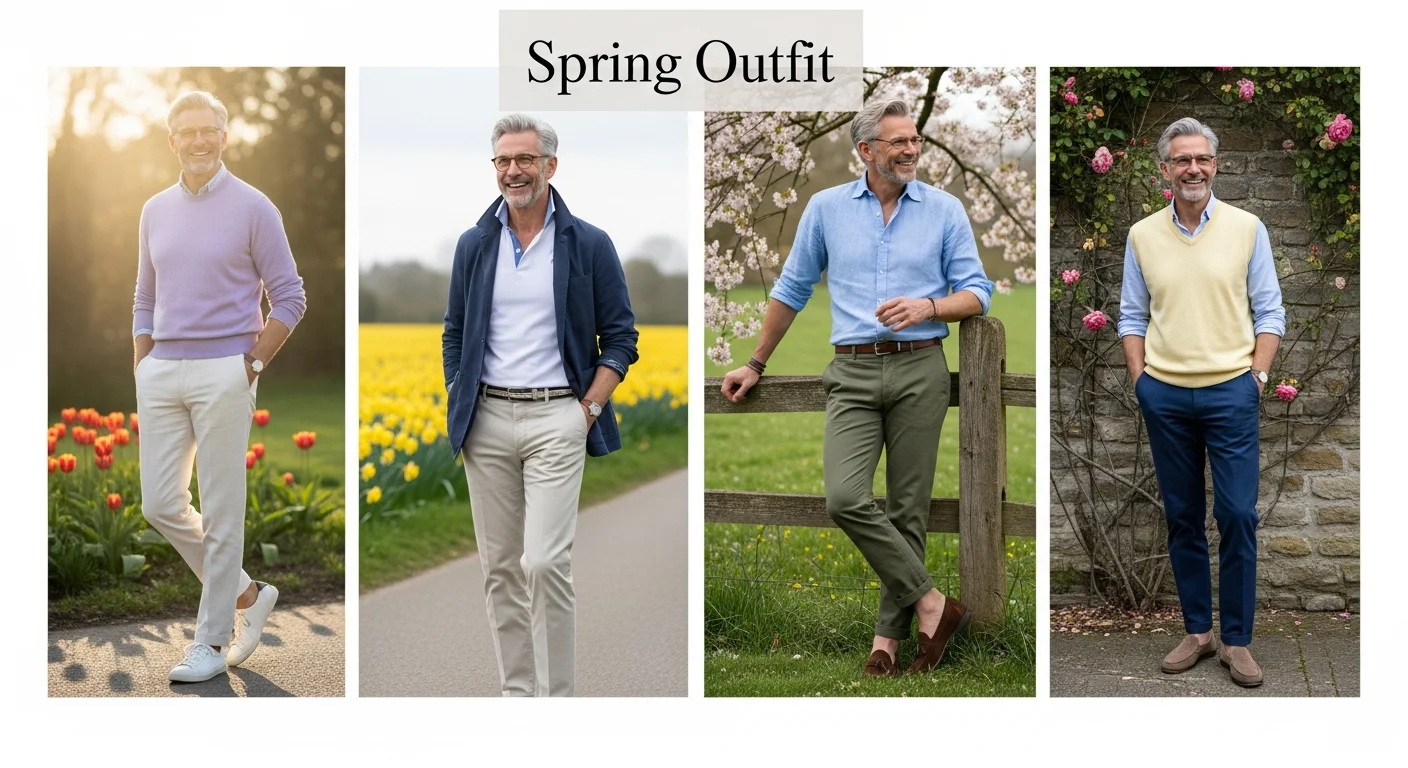 21 Stylish Spring Outfit Ideas for Men Over 50 — Effortless Style Guide 2026