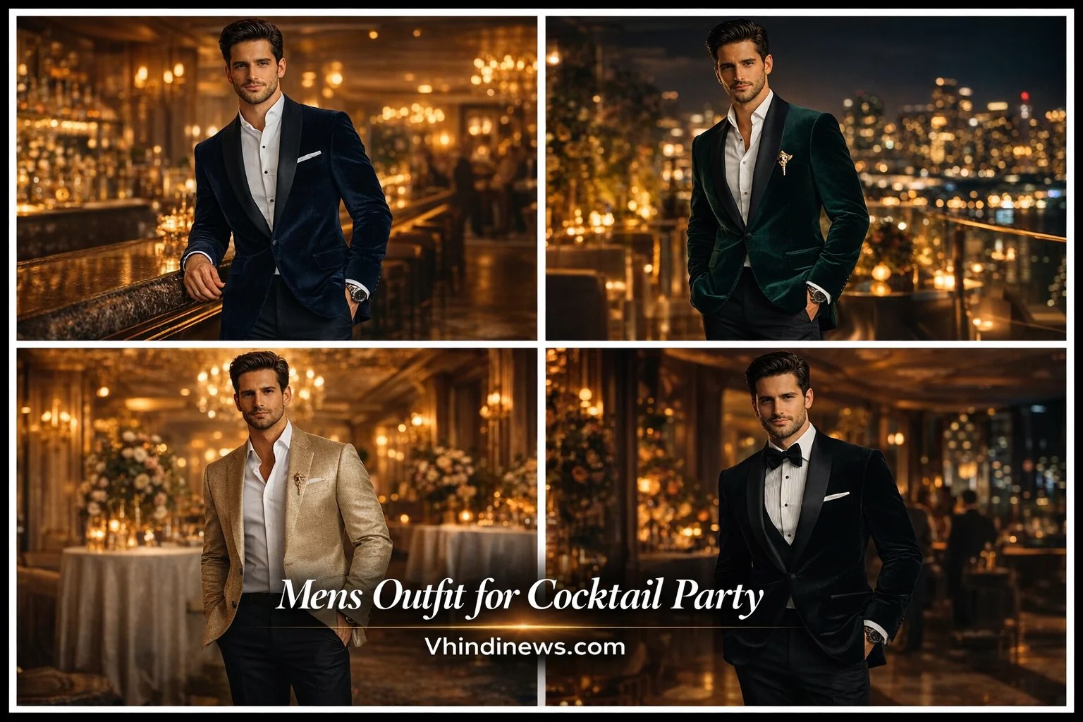21 Men’s Cocktail Party Outfit Ideas to Elevate Your Style