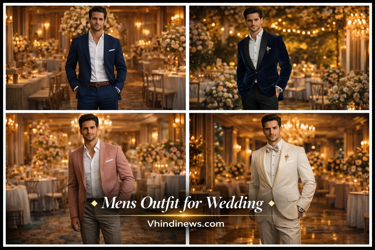 Mens Outfit for Wedding: 21 Breathtaking Looks That Made Most Admired Guest at Every Single Celebration