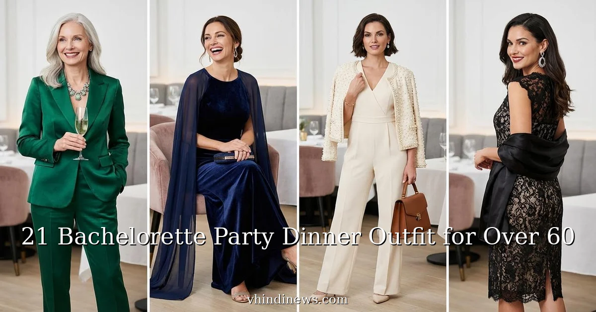 21 Best Bachelorette Party Dinner Outfit for Women Over 60 (Classy & Elegant Guest Looks)