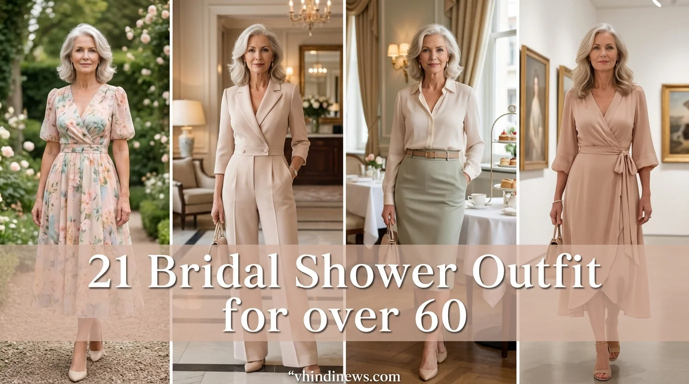 How to Dress for a Bridal Shower? 21 Bridal Shower Dresses for Women Over 60 1 Woman in bridal 202603191240