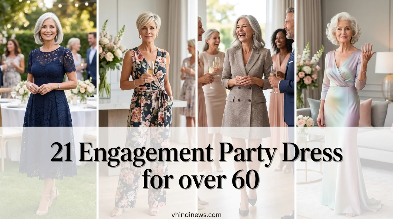 21 Engagement Party Dresses for Women Over 60: Simple and Elegant Party Guest Dress