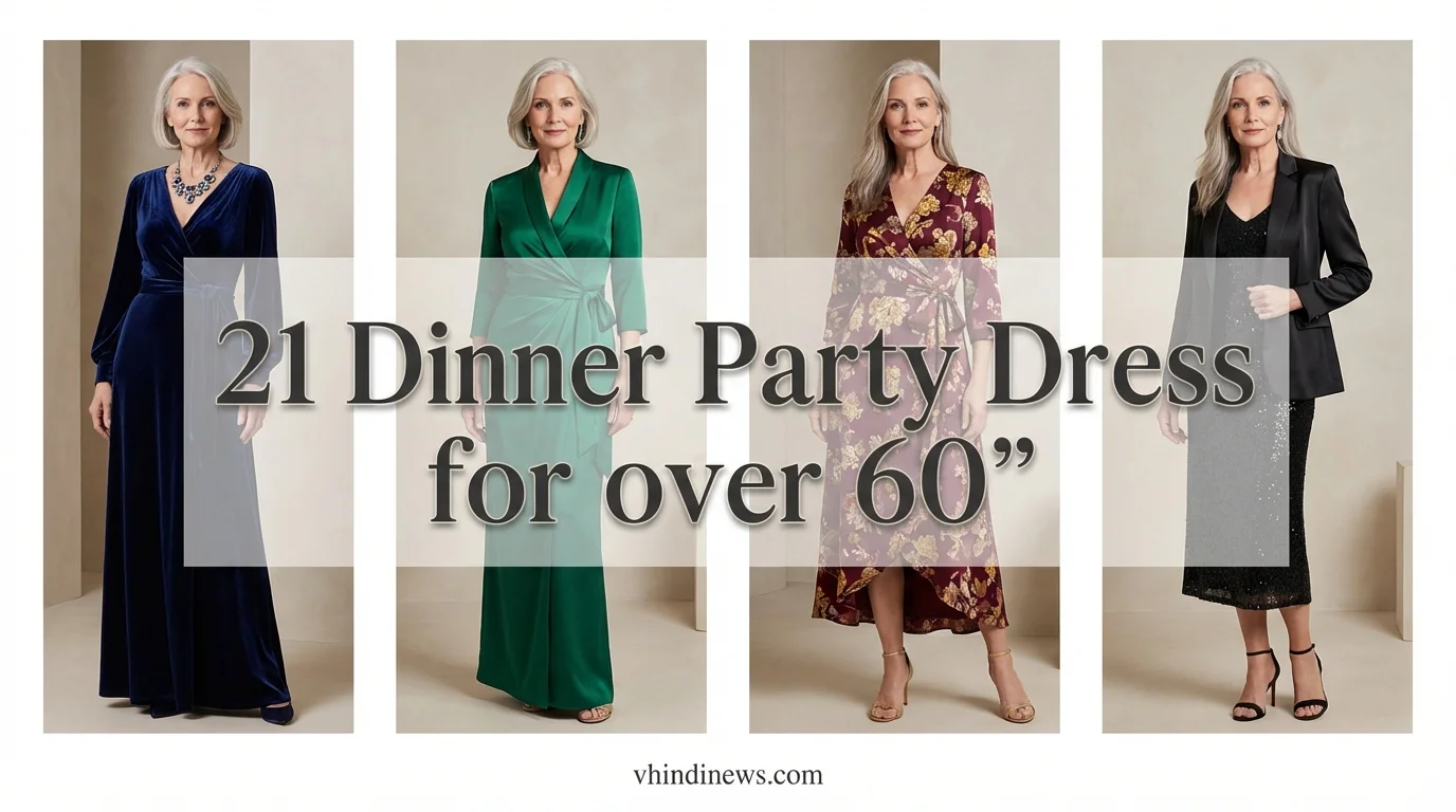 21 Elegant Dinner Party Dresses for Women Over 60 That Look Classy & Timeless