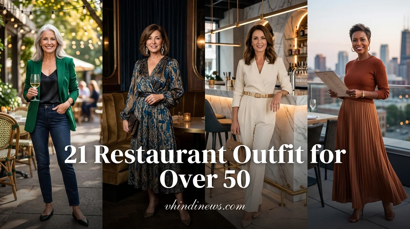 Restaurant Outfit for Over 50: 21 Classy & Confidence-Boosting Looks That Always Impress