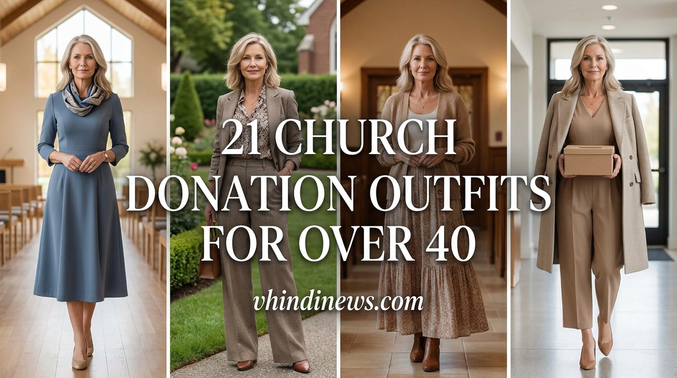 21 Modest but Stylish Church Donation Outfits for Women Over 40