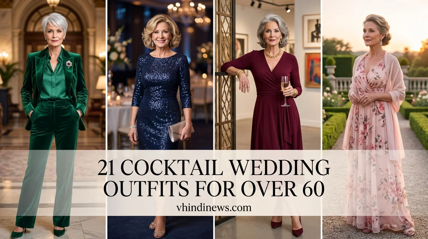 Cocktail Wedding Outfit for Women Over 60: 21 Gorgeous Guest Dresses That Never Look Overdone