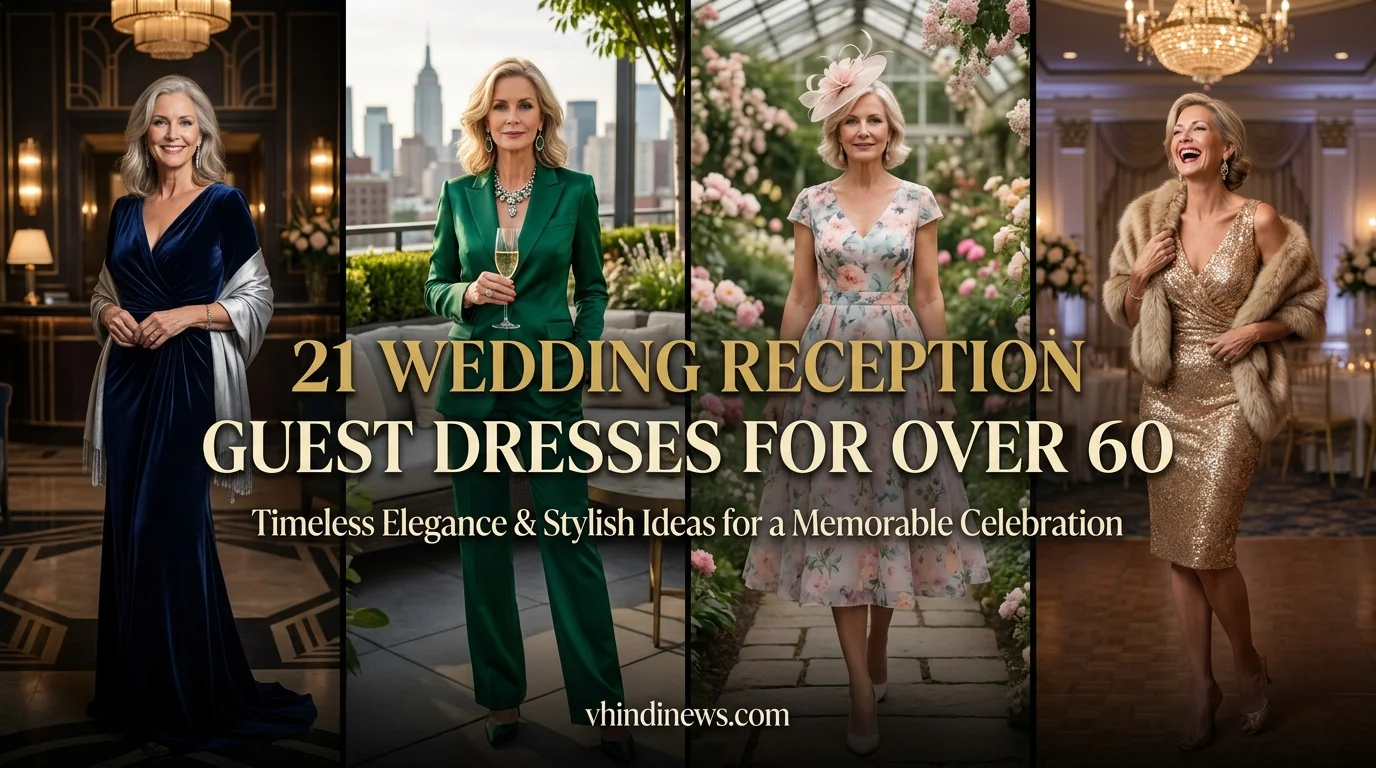 21 Classy Wedding Reception Guest Dresses for Women Over 60