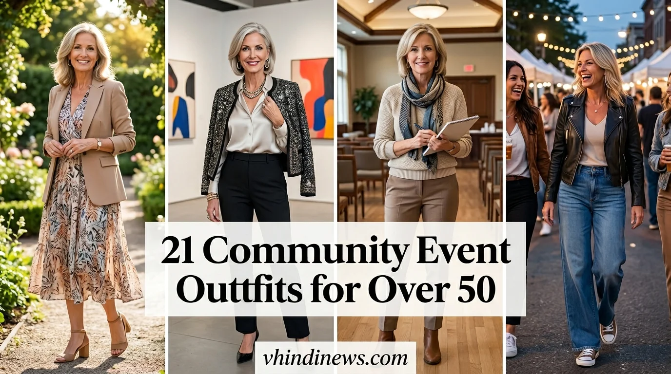 Community Event Outfits for Over 50: 21 Smart & Stylish Looks That Stand Out Beautifully
