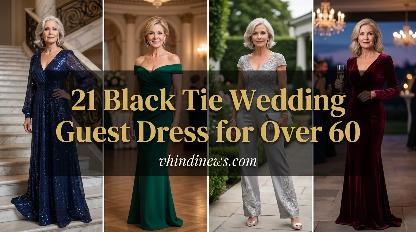 Black Tie Wedding Guest Dress for Over 60: 21 Glamorous Looks That Define Elegant Aging