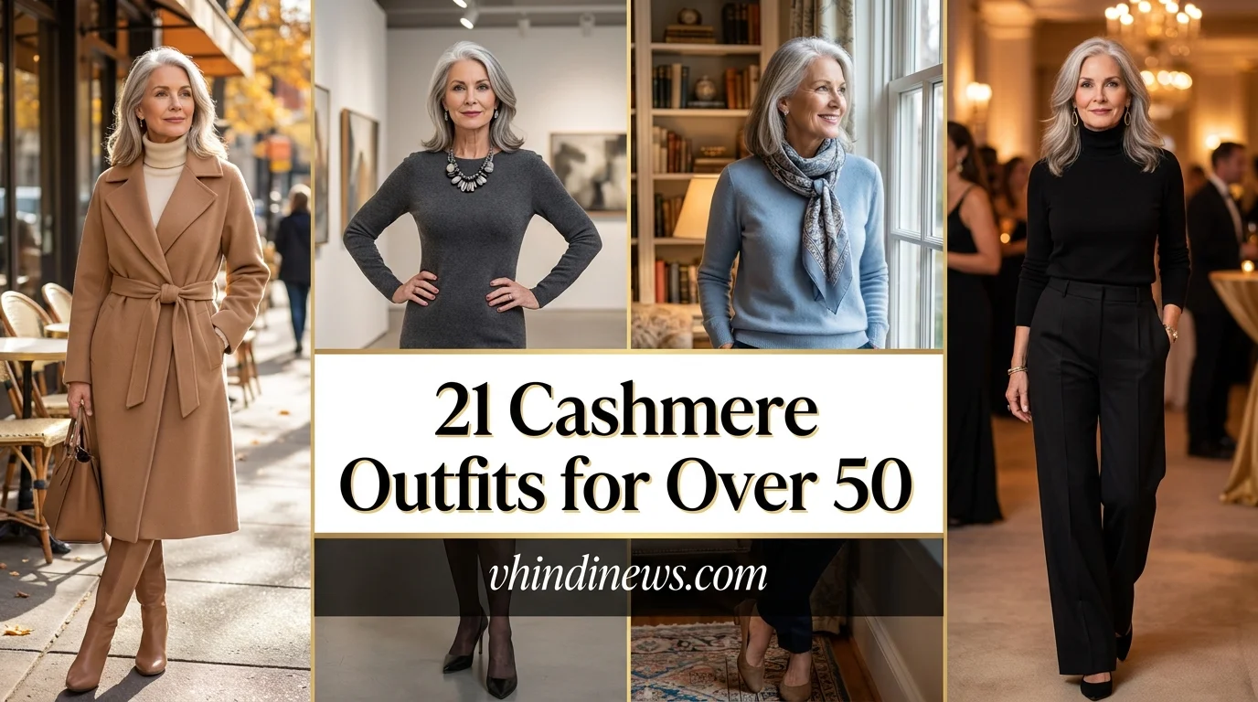 Cashmere Outfits for Over 50: 21 Cozy Chic Fashion Trends