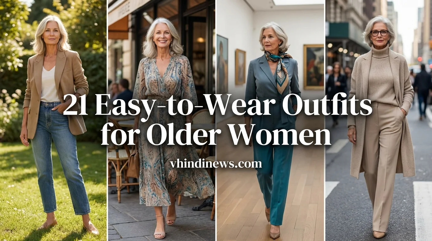 Easy-to-Wear Outfits for Older Women: 21 Stylish Comfortable Looks